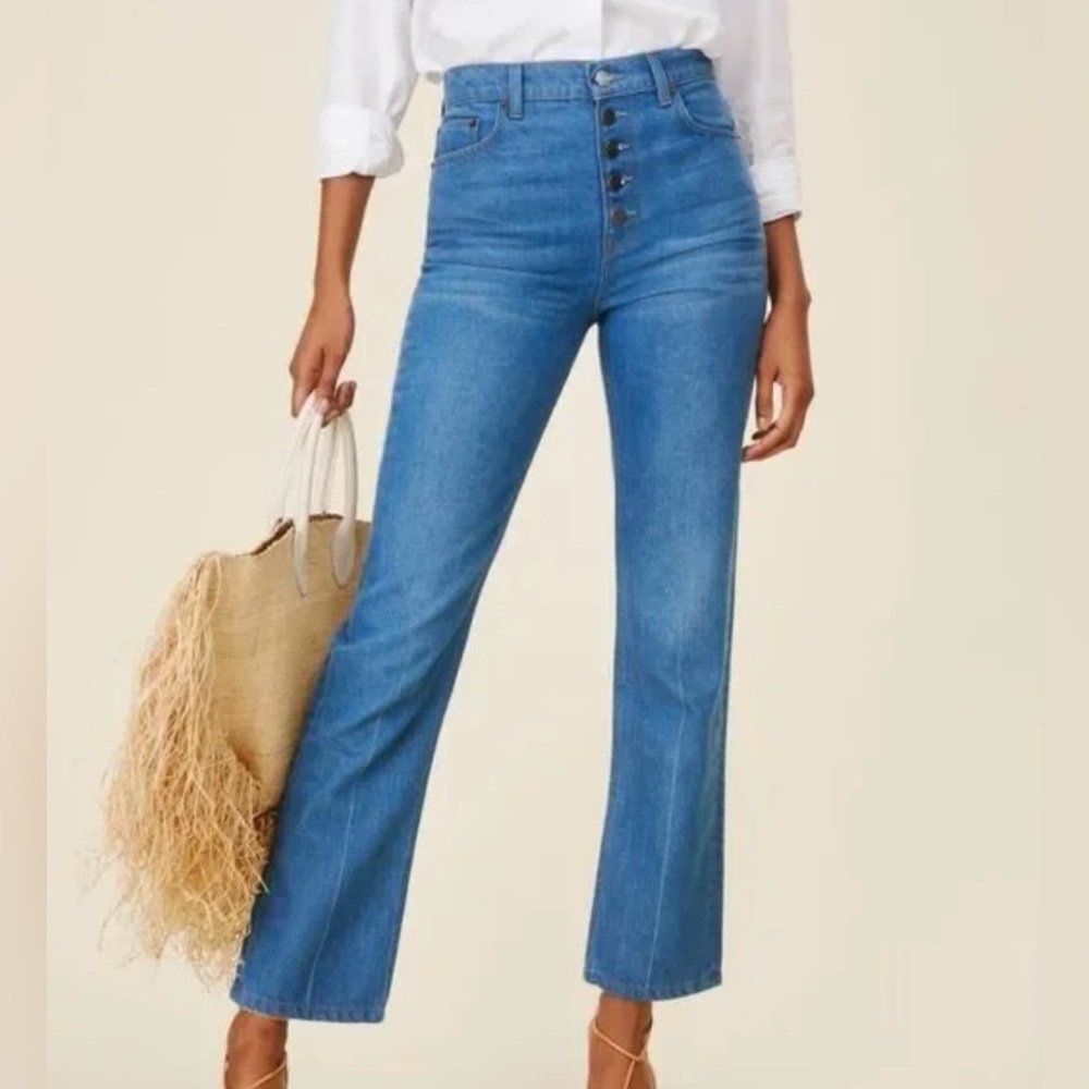 Reformation Jeans - Cynthia Button Fly High Rise NWT